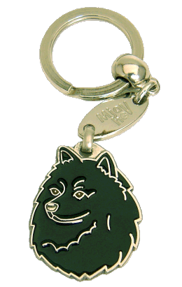 GERMAN SPITZ BLACK - pet ID tag, dog ID tags, pet tags, personalized pet tags MjavHov - engraved pet tags online